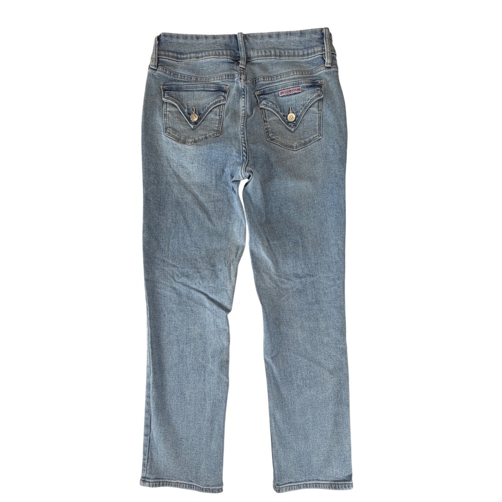Hudson Los Angeles Womens Light Wash Straight‎ Leg Double Button Jeans Size 8 - Picture 4 of 5